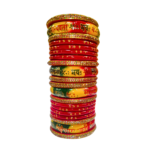 LAC BANGLES SET FOR WOMEN (PACK OF  20). multicolour. lah or lahathi for women. SHADI JODA